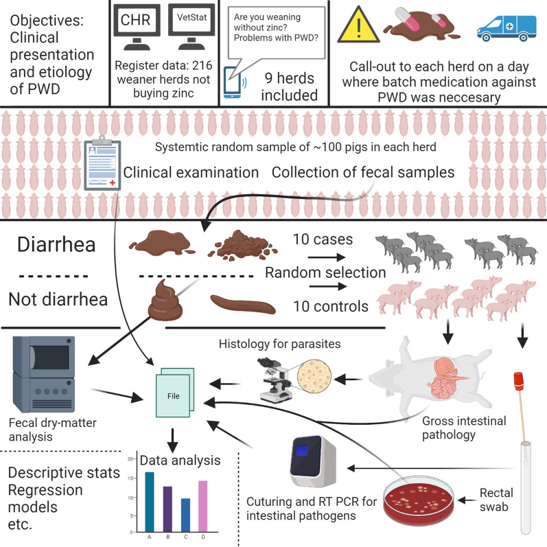 An observational field study of porcine post-weaning diarrhea: clinical and microbiological findings, and fecal pH-measurements as a potential diagnostic tool.