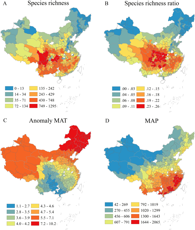 Endemic medicinal plant distribution correlated with stable climate, precipitation, and cultural diversity