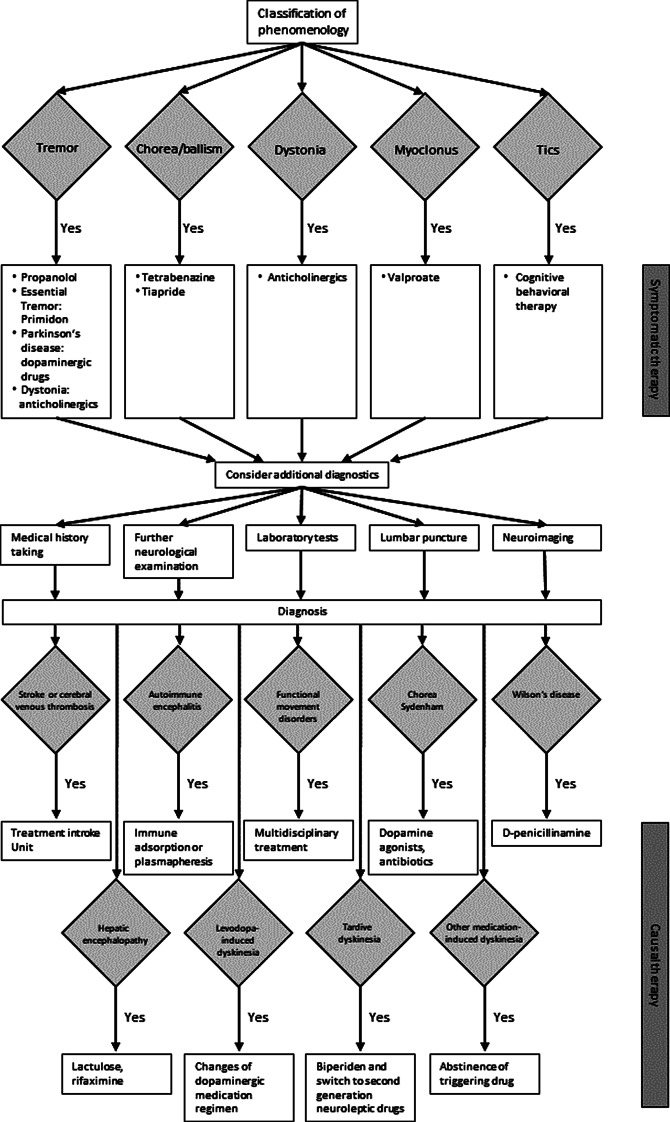 SOP: acute hyperkinetic movement disorders.