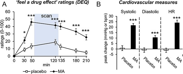 Methamphetamine enhances neural activation during anticipation of loss in the monetary incentive delay task.