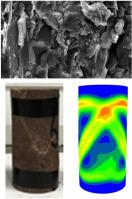 Study on microscopic failure mechanism and numerical simulation of sandstone under different saturated pressure