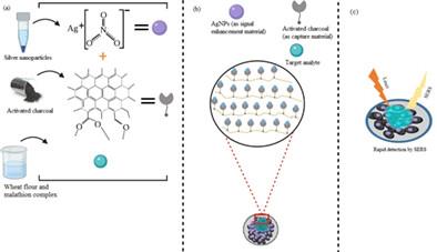 Activated carbon@silver nanoparticles conjugates as SERS substrate for capturing malathion analyte molecules for SERS detection