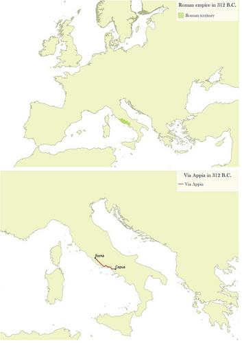 From the historical Roman road network to modern infrastructure in Italy