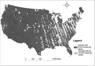 Spatial Modeling: an Approach for Estimating the Effect of Industrial Emissions on the Atmospheric Carbon Dioxide