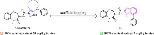 Scaffold hopping derived novel benzoxazepinone RIPK1 inhibitors as anti-necroptosis agents