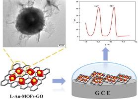 Simultaneous electrochemical detection of Cd (II) and Pb (II) based on L-cysteine functionalized gold nanoparticles/metal-organic frameworks-graphene oxide nanocomposites