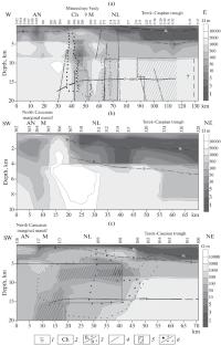 Geoelectric Model of the Central Part of the Northern Caucasus and Its Fluid Saturation