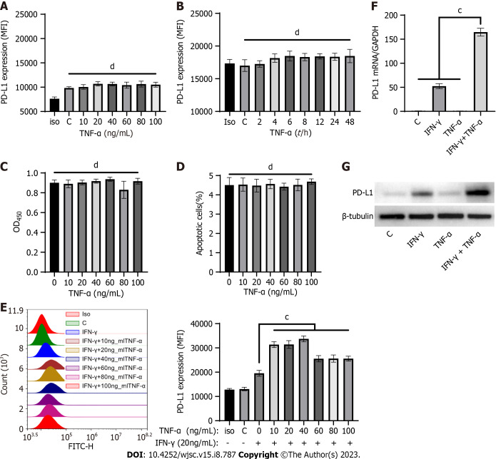 Interferon-gamma and tumor necrosis factor-alpha synergistically enhance the immunosuppressive capacity of human umbilical-cord-derived mesenchymal stem cells by increasing PD-L1 expression.