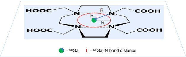 The DOTA macrocyclic cavity in metallic radiopharmaceuticals: Mythology or reality?