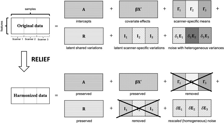 RELIEF: A structured multivariate approach for removal of latent inter-scanner effects.