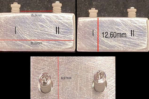 Precision of polyether ether ketone (PEEK) or cobalt-chrome implant bar fit to implants after mechanical cycling.