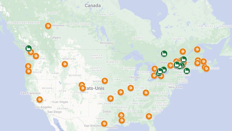 The edible insect sector in Canada and the United States.