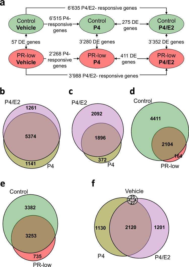 Molecular characterization of breast cancer cell pools with normal or reduced ability to respond to progesterone: a study based on RNA-seq.