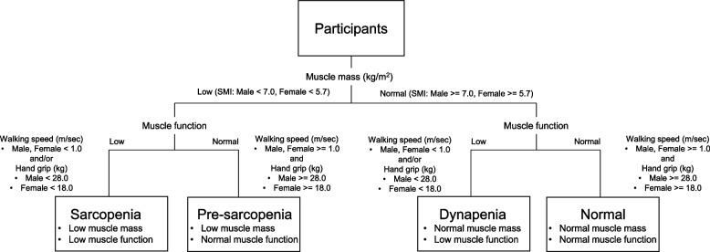 Association of sarcopenia, pre-sarcopenia, and dynapenia with the onset and progression of locomotive syndrome in Japanese older adults: a cross-sectional study.