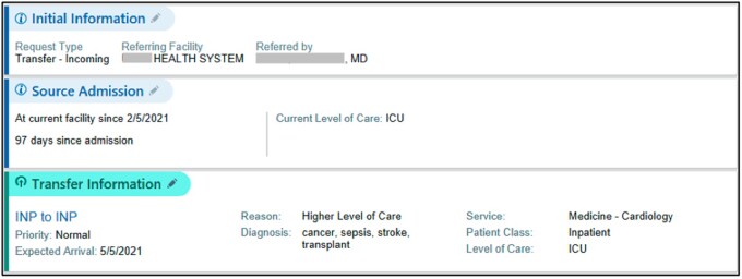 Evaluating the predictive ability of natural language processing in identifying tertiary/quaternary cases in prioritization workflows for interhospital transfer.