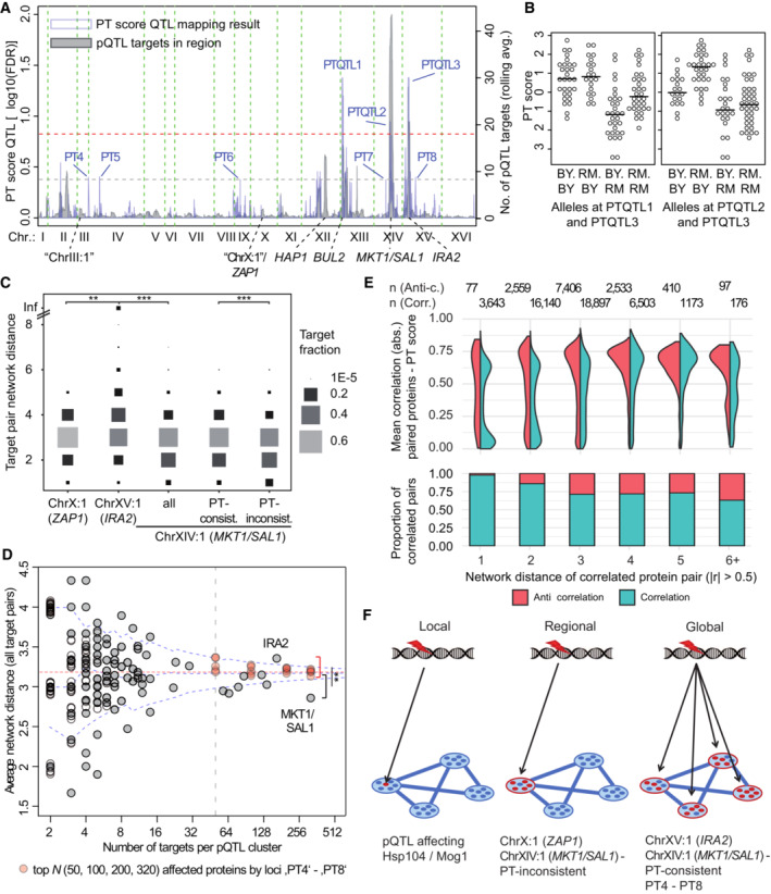 Genetic effects on molecular network states explain complex traits.