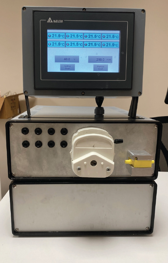 The results of designing a new prototype device and algorithm in closed method intraperitoneal hyperthermia model in rats.