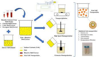 Characterization and encapsulation efficiency of zein nanoparticles loaded with chestnut fruit shell, cedar and sweetgum bark extracts