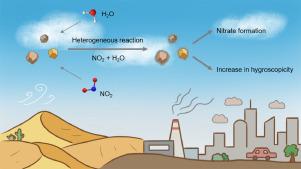 Heterogeneous reaction of NO2 with feldspar, three clay minerals and Arizona Test Dust