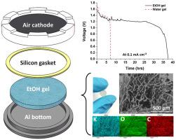 Solid-state Al-air battery with an ethanol gel electrolyte