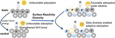 Reducing the pH dependence of hydrogen evolution kinetics via surface reactivity diversity in medium-entropy alloys†