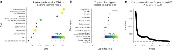 Genome-wide analysis of a model-derived binge eating disorder phenotype identifies risk loci and implicates iron metabolism