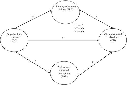 Organisational climate and change-orientated behaviour: The mediating effects of employee learning culture and perceptions of performance appraisal