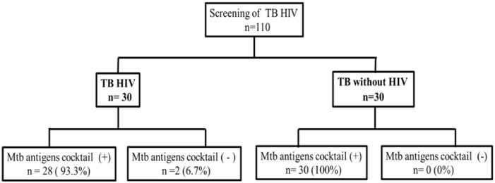 High Positivity Rate of Urinary <i>Mycobacterium tuberculosis</i> Antigens Cocktail (ESAT-6, CFP-10, and MPT-64) in Active Tuberculosis Patients With and Without Human Immunodeficiency Virus Infection: A Cross-Sectional Study.