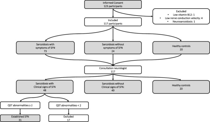 Thermal threshold testing: call for a balance between the number of measurements and abnormalities in the diagnosis of sarcoidosis-associated small fiber neuropathy.