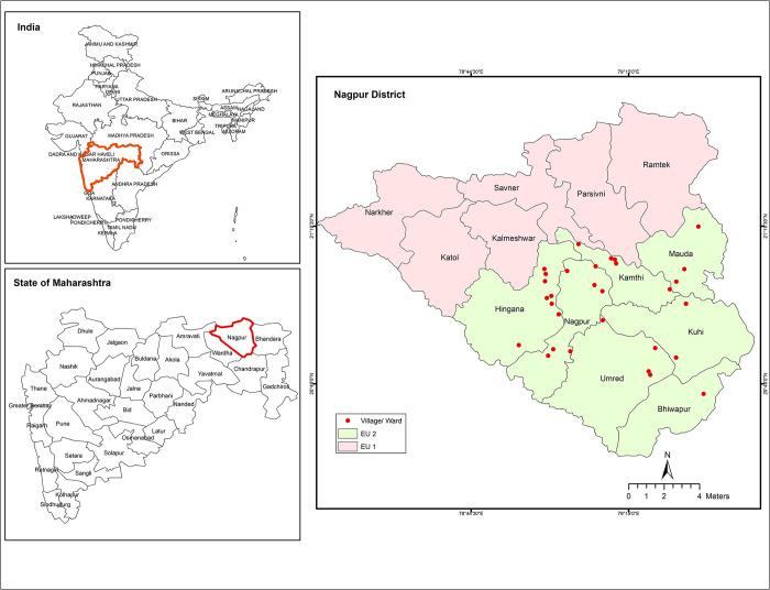 Coverage evaluation of mass drug administration with triple drug regimen in an evaluation unit in Nagpur district of Maharashtra, India.