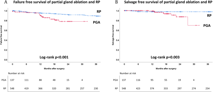 Partial gland ablation using high-intensity focused ultrasound versus robot-assisted radical prostatectomy: a propensity score-matched study