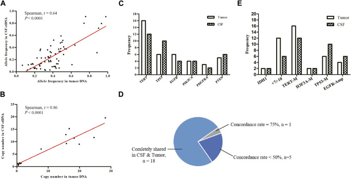 Concordance analysis of cerebrospinal fluid with the tumor tissue for integrated diagnosis in gliomas based on next-generation sequencing.