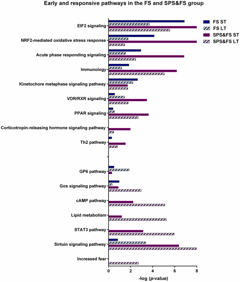 Time-course analysis of frontal gene expression profiles in the rat model of posttraumatic stress disorder and a comparison with the conditioned fear model