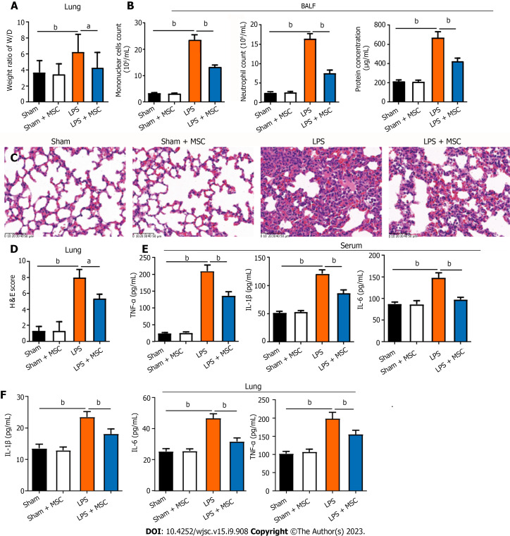 Multiomics reveal human umbilical cord mesenchymal stem cells improving acute lung injury <i>via</i> the lung-gut axis.