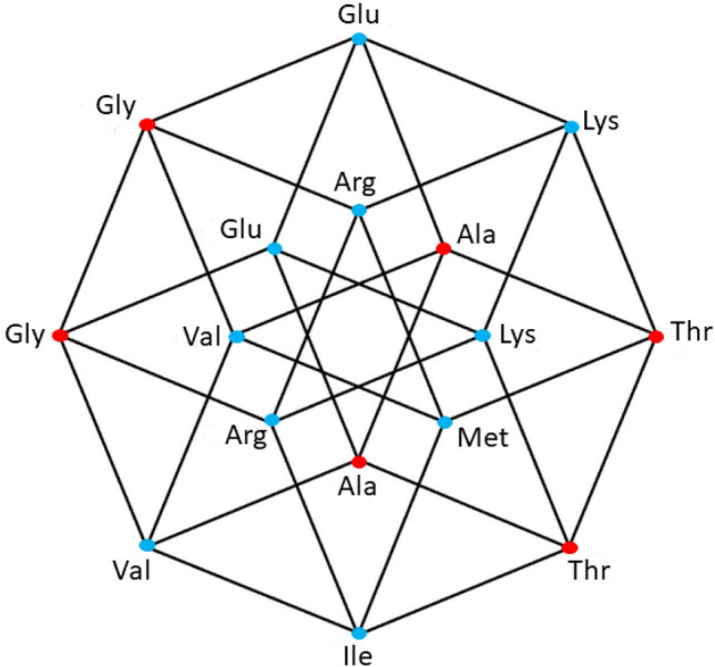 Symmetrical distributions of aminoacyl-tRNA synthetases during the evolution of the genetic code.