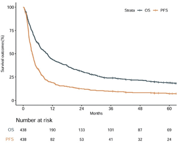 Nomogram for predicting overall survival in patients with large (>5 cm) hepatocellular carcinoma based on real-world practice.