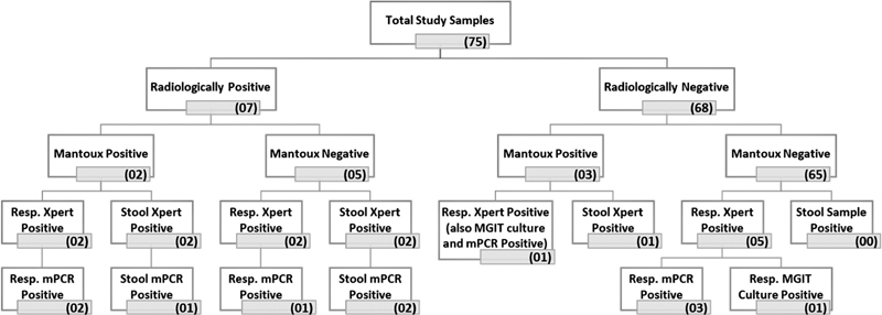 Evaluation of Xpert MTB/RIF Assay on Stool Samples for the Diagnosis of Pulmonary Tuberculosis among the Pediatric Population.