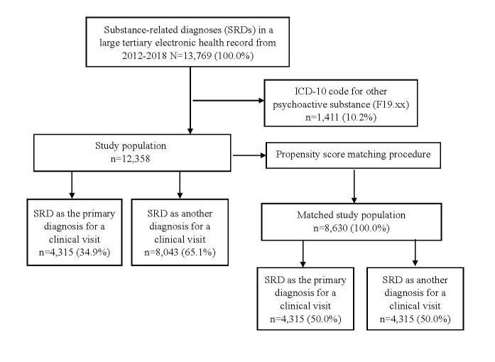 What Brings You in Today? Sex, Race, Substance Type, and Other Sociodemographic and Health-Related Characteristics Predict if Substance Use is the Main Reason for a Clinical Encounter.