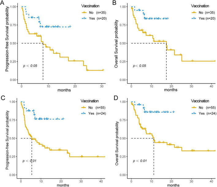 COVID-19 vaccination is associated with enhanced efficacy of anti-PD-(L)1 immunotherapy in advanced NSCLC patients: a real-world study.