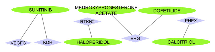 Identification of novel potential drugs and miRNAs biomarkers in lung cancer based on gene co-expression network analysis.