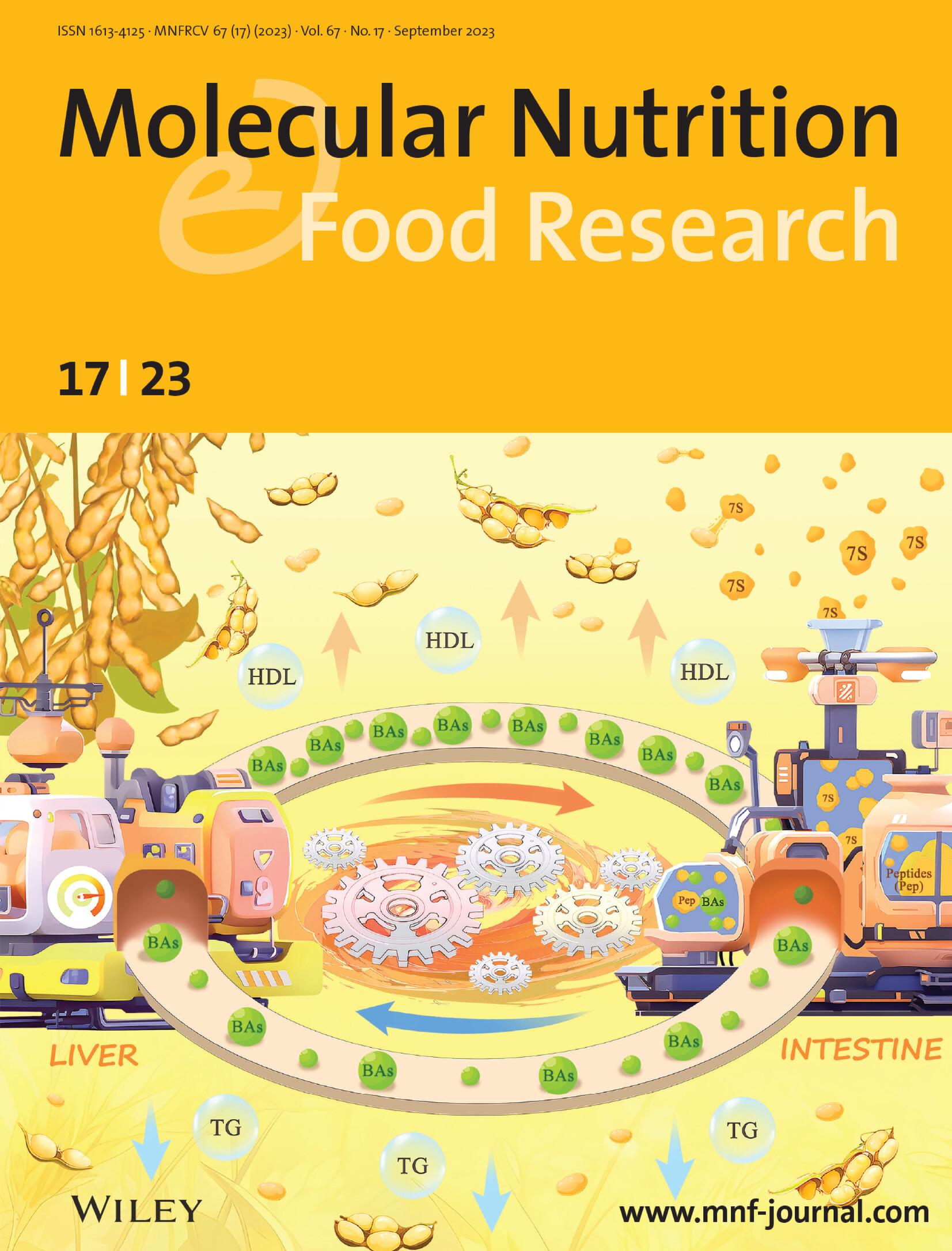 Front Cover: Extension Region Domain of Soybean 7S Globulin Contributes to Serum Triglyceride-Lowering Effect via Modulation of Bile Acids Homeostasis