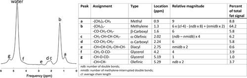 Ectopic lipid deposition in muscle and liver, quantified by proton magnetic resonance spectroscopy