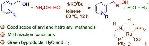 Direct Synthesis of Aldoximes: Ruthenium-Catalyzed Coupling of Alcohols and Hydroxylamine Hydrochloride