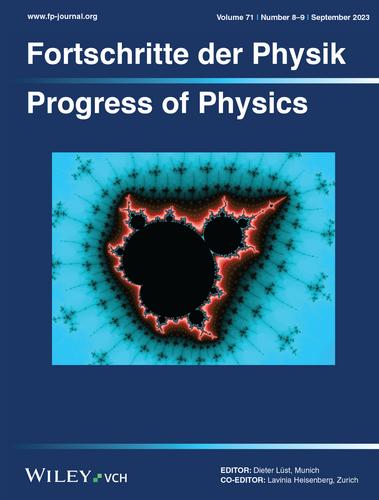 Cover Picture: Fortschritte der Physik 8–9 / 2023