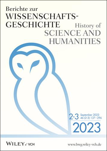 Titelbild: (Ber. Wissenschaftsgesch. 2-3/2023)