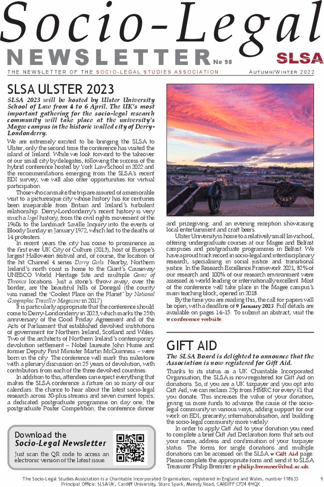 SLSA E-Newsletter