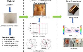 Bio-based substrate for flexible electronics - application to a 2.45 GHz wearable patch antenna