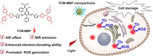 Type I photosensitizer based on AIE chromophore tricyano-methylene-pyridine for photodynamic therapy