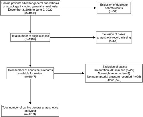 Association between body mass and hypotension in dogs under general anaesthesia