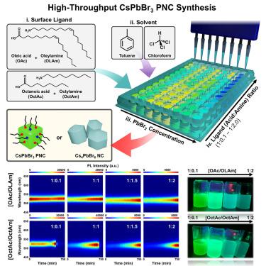 Understanding the ligand-assisted reprecipitation of CsPbBr3 nanocrystals via high-throughput robotic synthesis approach